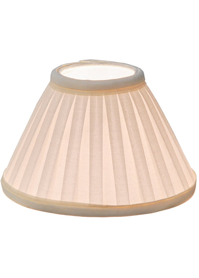 Meyda Lighting 151037 7"W X 5"H Laura Cream Box Pleat Fabric Shade