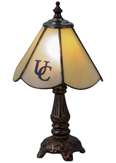 Meyda Lighting 151697 11.5"H Utica College Custom Logo Mini Lamp