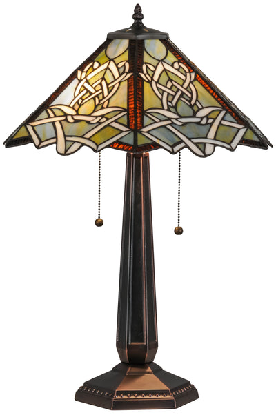 Meyda Lighting 154481 24.5"H Glasgow Bungalow Table Lamp