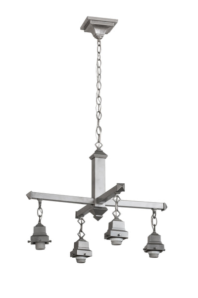 Meyda Lighting 175988 24"W Nickel 4 LT Chandelier Hardware