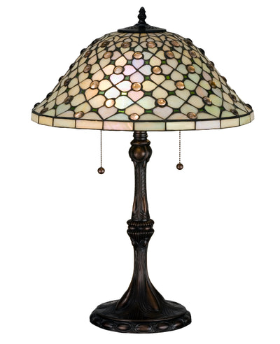 Meyda Lighting 18728 25"H Diamond & Jewel Table Lamp