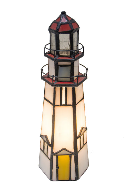 Meyda Lighting 20536 9"H The Lighthouse on Marble Head Accent Lamp