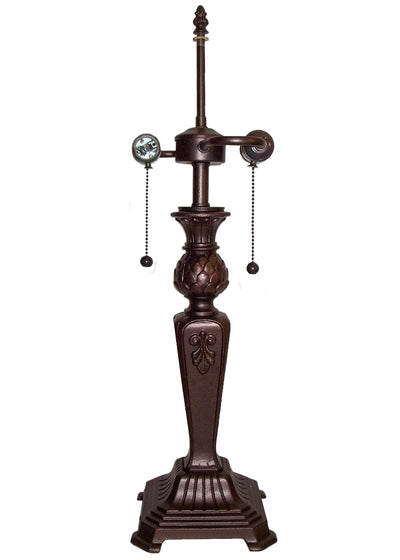 Meyda Lighting 22843 24"H Fleur de lis 2 LT Table Base