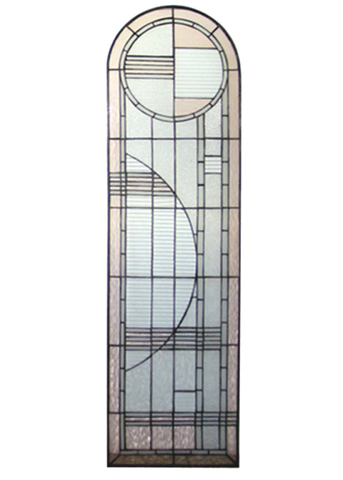 Meyda Lighting 22869 15"W X 54"H Arc Deco Right Sided Stained Glass Window