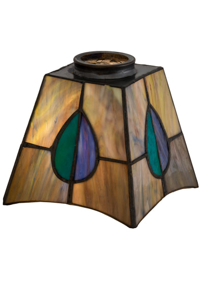 Meyda Lighting 24268 5"Sq Mackintosh Leaf Shade