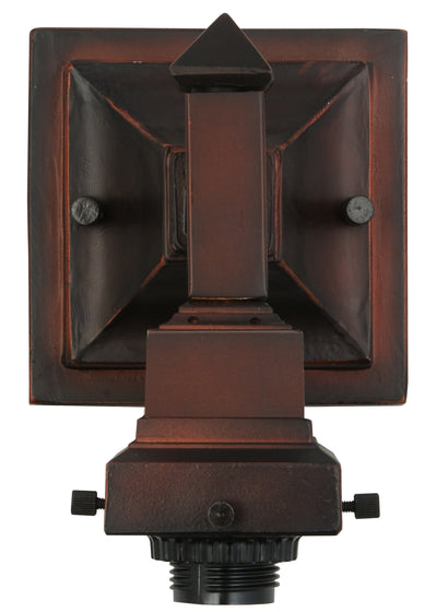 Meyda Lighting 24274 5"W Mission Mahogany Bronze 1 LT Wall Sconce Hardware