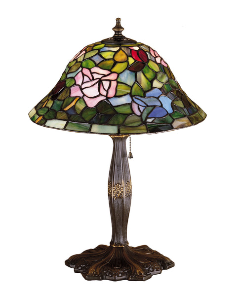 Meyda Lighting 26321 17"H Tiffany Rosebush Accent Lamp