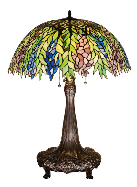 Meyda Lighting 26575 31"H Tiffany Honey Locust Table Lamp