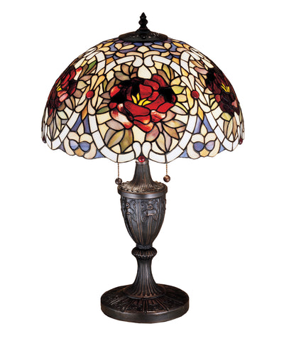 Meyda Lighting 26674 24"H Renaissance Rose Table Lamp.605