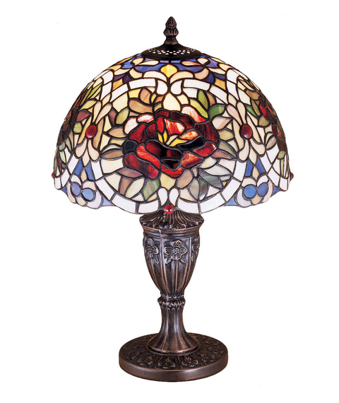 Meyda Lighting 26675 18"H Renaissance Rose Accent Lamp.605