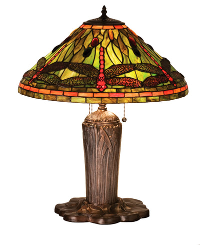 Meyda Lighting 26680 25"H Tiffany Dragonfly Table Lamp
