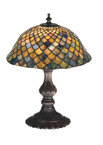 Meyda Lighting 27170 15"H Tiffany Fishscale Accent Lamp