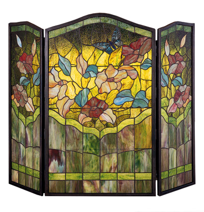 Meyda Lighting 27237 40"W X 34"H Butterfly Fireplace Screen