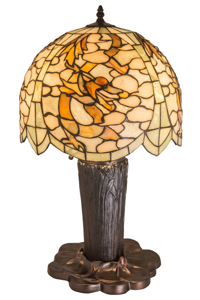 Meyda Lighting 27567 25"H Chinese Dragon Table Lamp