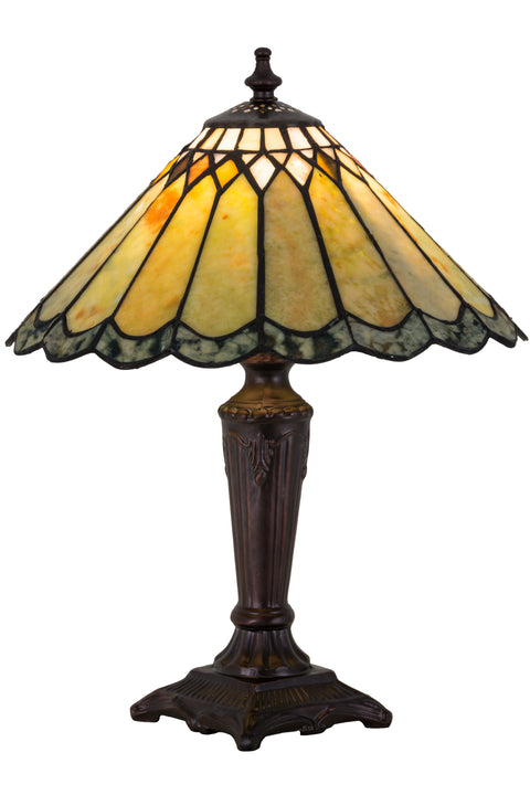 Meyda Lighting 27569 15.5"H Carousel Jadestone Accent Lamp