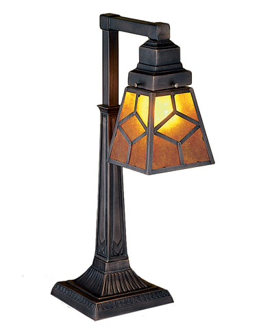 Meyda Lighting 27881 20" High Diamond Craftsman Desk Lamp