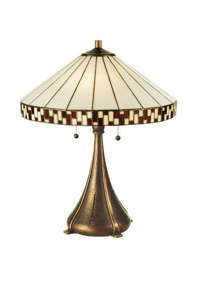 Meyda Lighting 29137 22"H Checkerboard Table Lamp