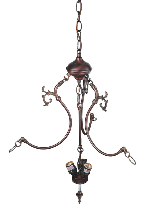 Meyda Lighting 30444 Mahogany Bronze 3 LT Inverted Pendant Hardware