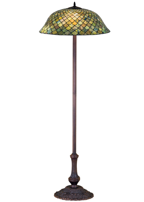 Meyda Lighting 30456 63"H Tiffany Fishscale Floor Lamp