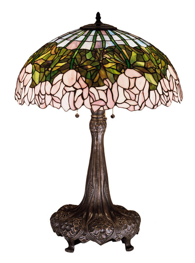 Meyda Lighting 30513 31"H Cabbage Rose Table Lamp