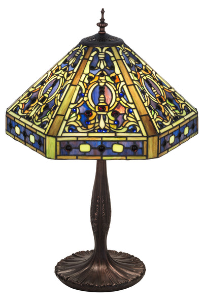 Meyda Lighting 31117 24"H Tiffany Elizabethan Table Lamp