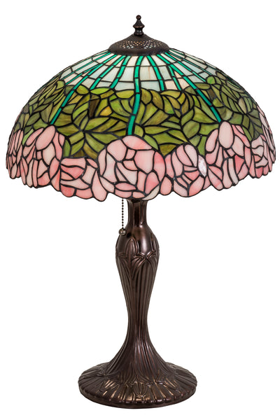 Meyda Lighting 31143 23"H Cabbage Rose Table Lamp