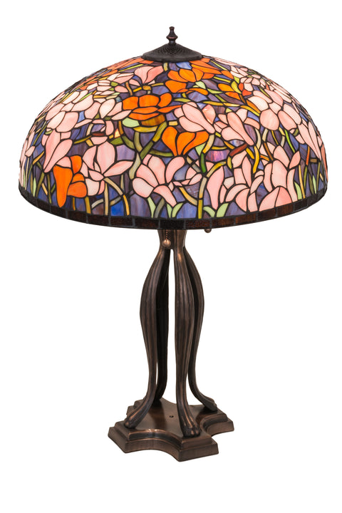 Meyda Lighting 31146 32"H Tiffany Magnolia Table Lamp