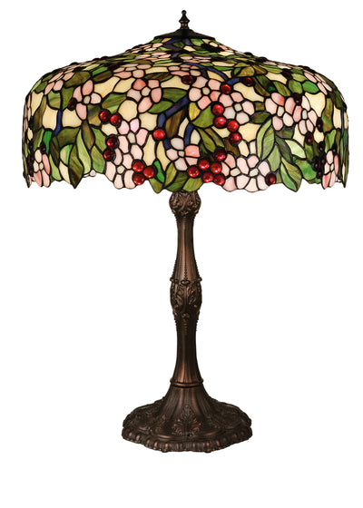 Meyda Lighting 31148 28.5"H Tiffany Cherry Blossom Table Lamp