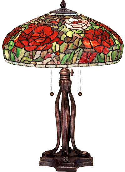 Meyda Lighting 32292 23.5"H Tiffany Peony Table Lamp