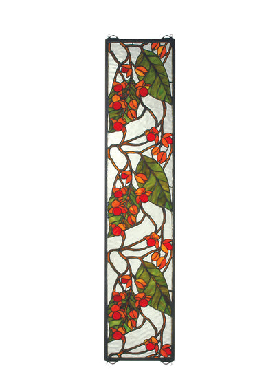 Meyda Lighting 35971 9"W X 42"H Bittersweet Stained Glass Window