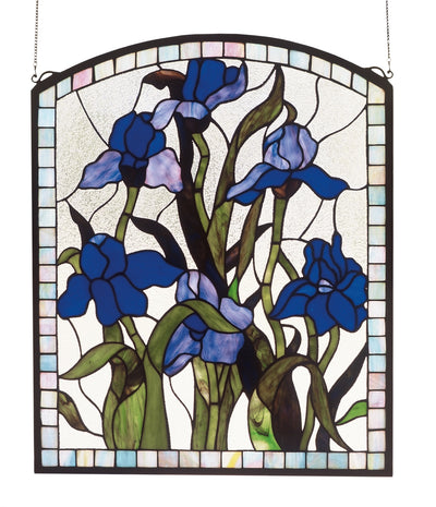 Meyda Lighting 36074 20"W X 24"H Iris Stained Glass Window