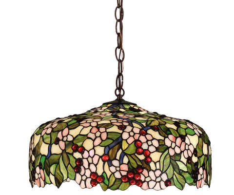 Meyda Lighting 47906 20"W Tiffany Cherry Blossom Pendant
