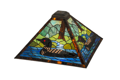 Meyda Lighting 50691 17"SQ LOON LODGE SHADE