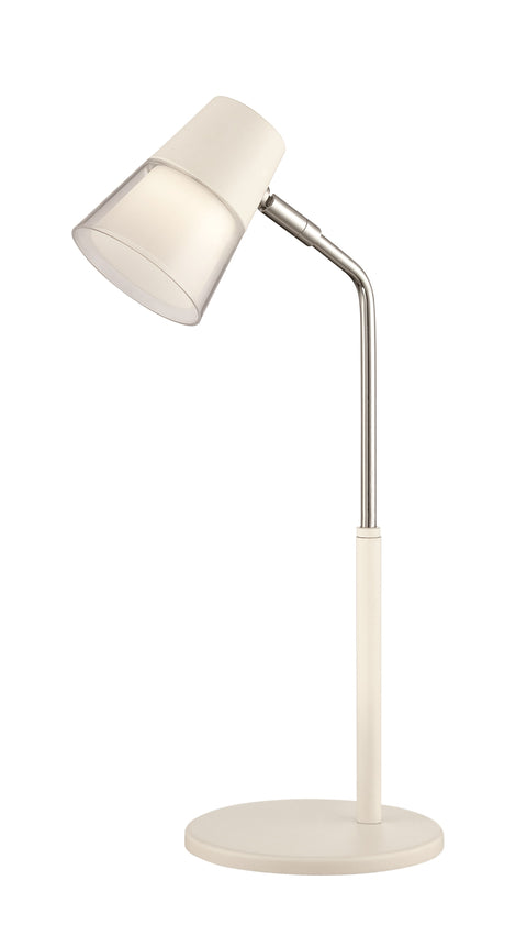 Nuvo Lighting 57/031 LED Desk Lamp 3W 4000k; 200 Lumen White Finish White