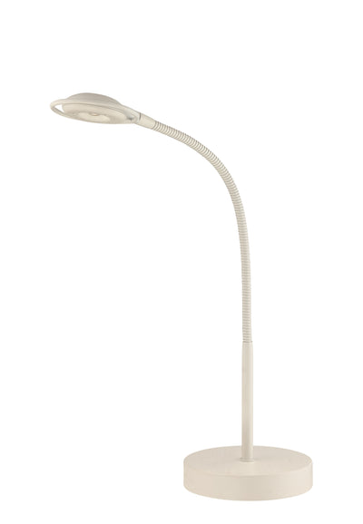 Nuvo Lighting 57/041 LED Desk Lamp Goose Neck 5W 4000K 300 Lumen White Finish