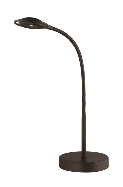 Nuvo Lighting 57/042 LED Desk Lamp Goose Neck 5W 4000K 300 Lumen Black Finish