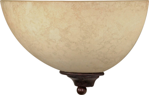 Nuvo Lighting 60/044 Tapas 1 Light 12 Inch Sconce with Tuscan Suede Glass