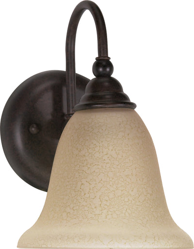 Nuvo Lighting 60/107 MERICANA 1 light VANITY FIXTURE OLD BRNZ/AMBER WATER GLASS