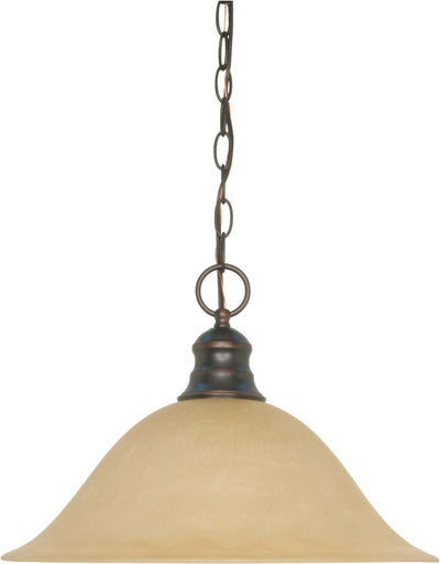 Nuvo Lighting 60/1276 1 Light 16 Inch Pendant with Champagne Linen Washed Glass