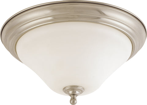 Nuvo Lighting 60/1826 Dupont 2 Light 15 Inch Flush Mount with Satin White Glass