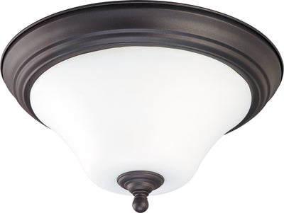 Nuvo Lighting 60/1846 Dupont 2 Light 15 Inch Flush Mount with Satin White Glass