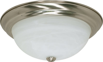 Nuvo Lighting 60/199 3 Light 15 Inch Flush Mount Alabaster Glass