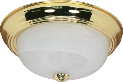 Nuvo Lighting 60/213 2 Light 11 Inch Flush Mount Alabaster Glass