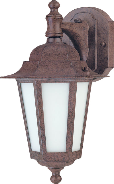 Nuvo Lighting 60/2205 CORNERSTONE ES 1 light 13 Inch ARM/DN OLD BRONZE/FROSTED GLASS
