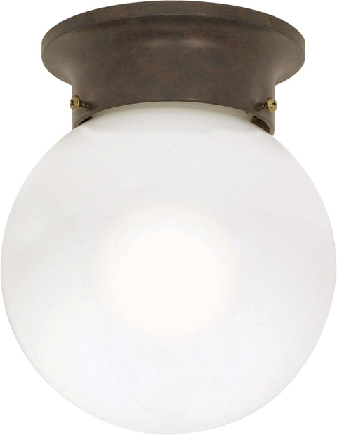Nuvo Lighting 60/247 1 Light 6 Inch Ceiling Mount White Ball