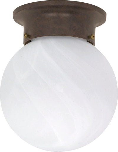 Nuvo Lighting 60/259 1 Light 6 Inch Ceiling Mount Alabaster Ball