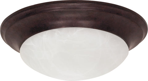 Nuvo Lighting 60/280 1 Light 12 Inch Flush Mount Twist and Lock with Alabaster Glass
