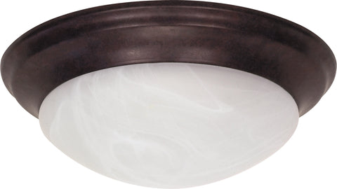 Nuvo Lighting 60/281 2 Light 14 Inch Flush Mount Twist and Lock with Alabaster Glass