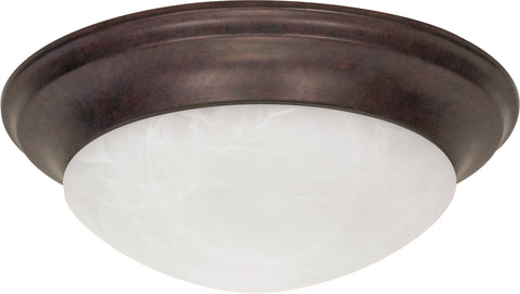 Nuvo Lighting 60/282 3 Light 17 Inch Flush Mount Twist and Lock with Alabaster Glass
