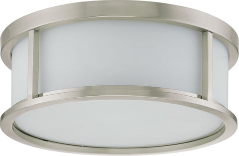 Nuvo Lighting 60/2862 Odeon 3 Light 15 Inch Flush Dome with Satin White Glass